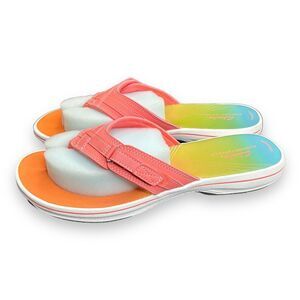 Clarks Women's BREEZE SEA H Bright Pink Ombre 26178115 Size 10 M